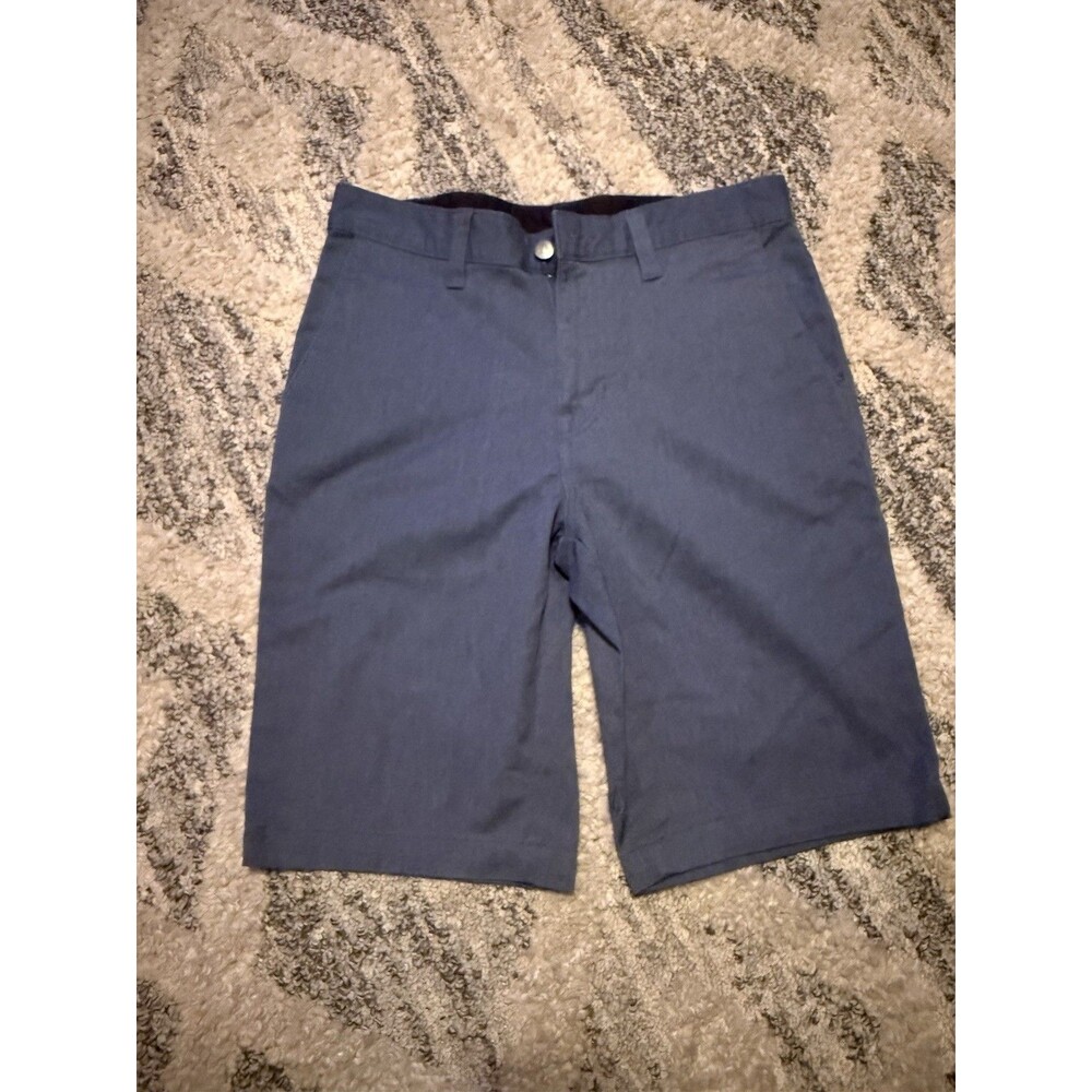 Volcom True To This Mens Chino Shorts Flat Front Casual Size 29 Dark Blue